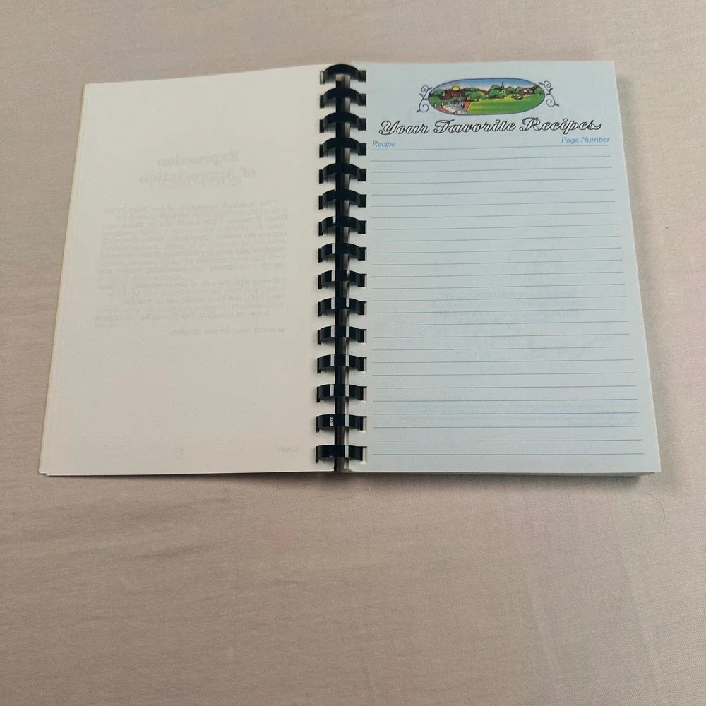 Vintage Tailgate & Club Meeting Specialties Spiral Cookbook Community Recipes